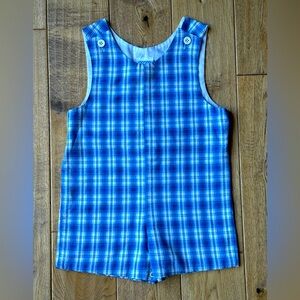 Kelly’s Kids Blue Plaid Jon Jon size 18 Months